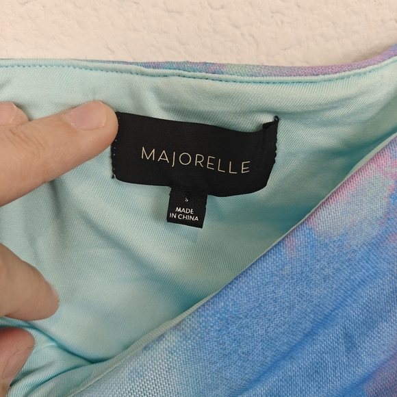 Majorelle NWT Rock Dorothea Mini Ruffled Skirt In Blue Watercolor Size Small - Picture 10 of 12